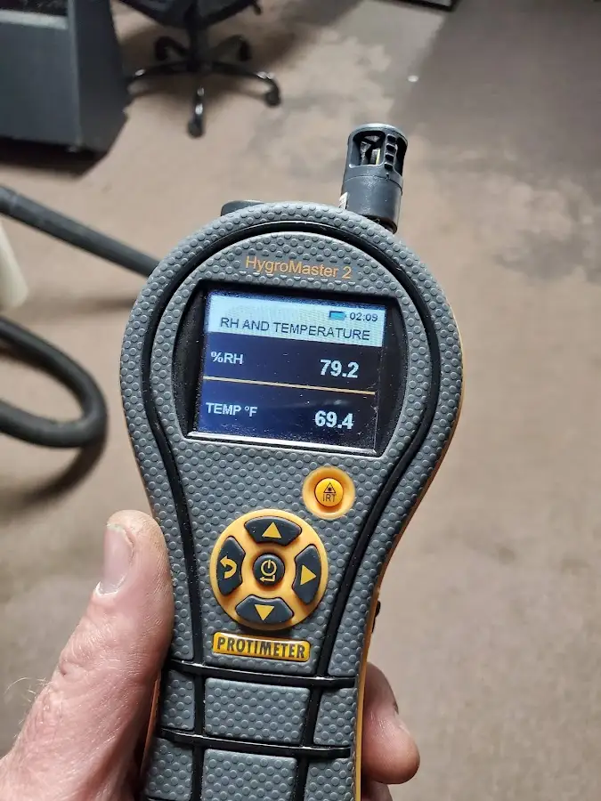 Moisture meter humidity assessment for Fire & Smoke Damage Restoration in Walpole